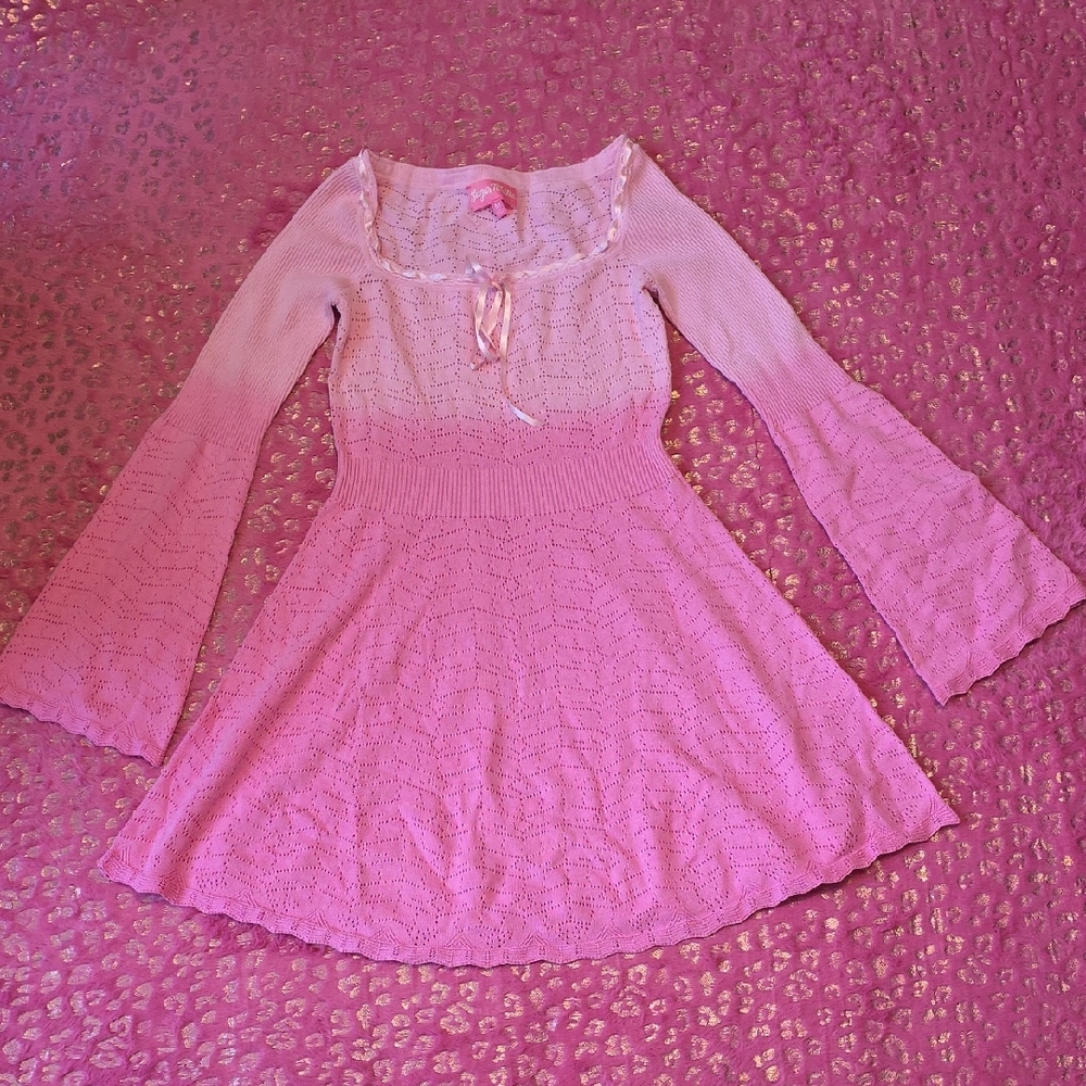 Pink Sweater Dress